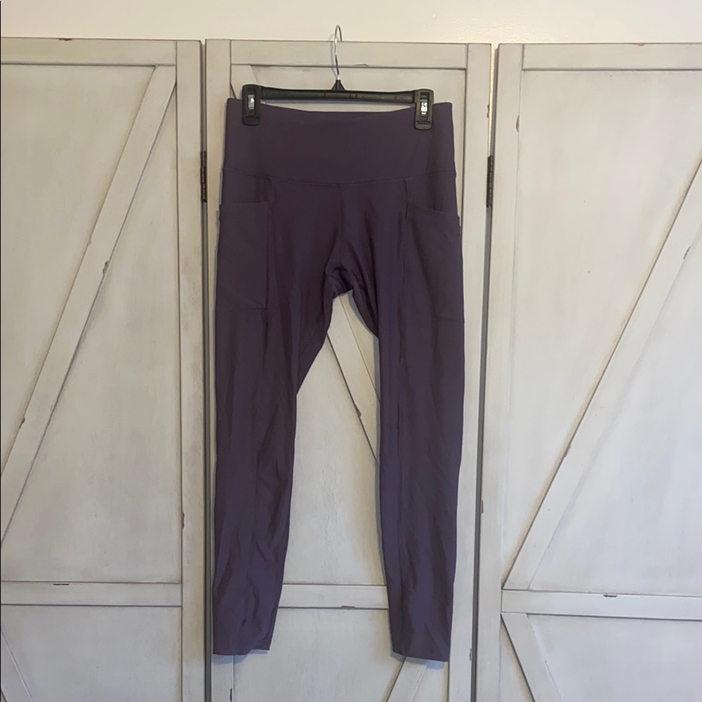 Purple High-Waisted Leggings